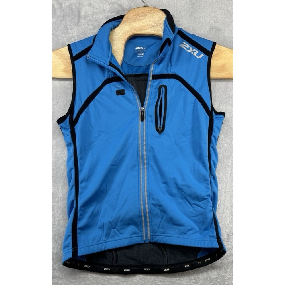 2XU Sub Zero Cycling Vest Sleeveless Blue Men's SIze‎ Medium M